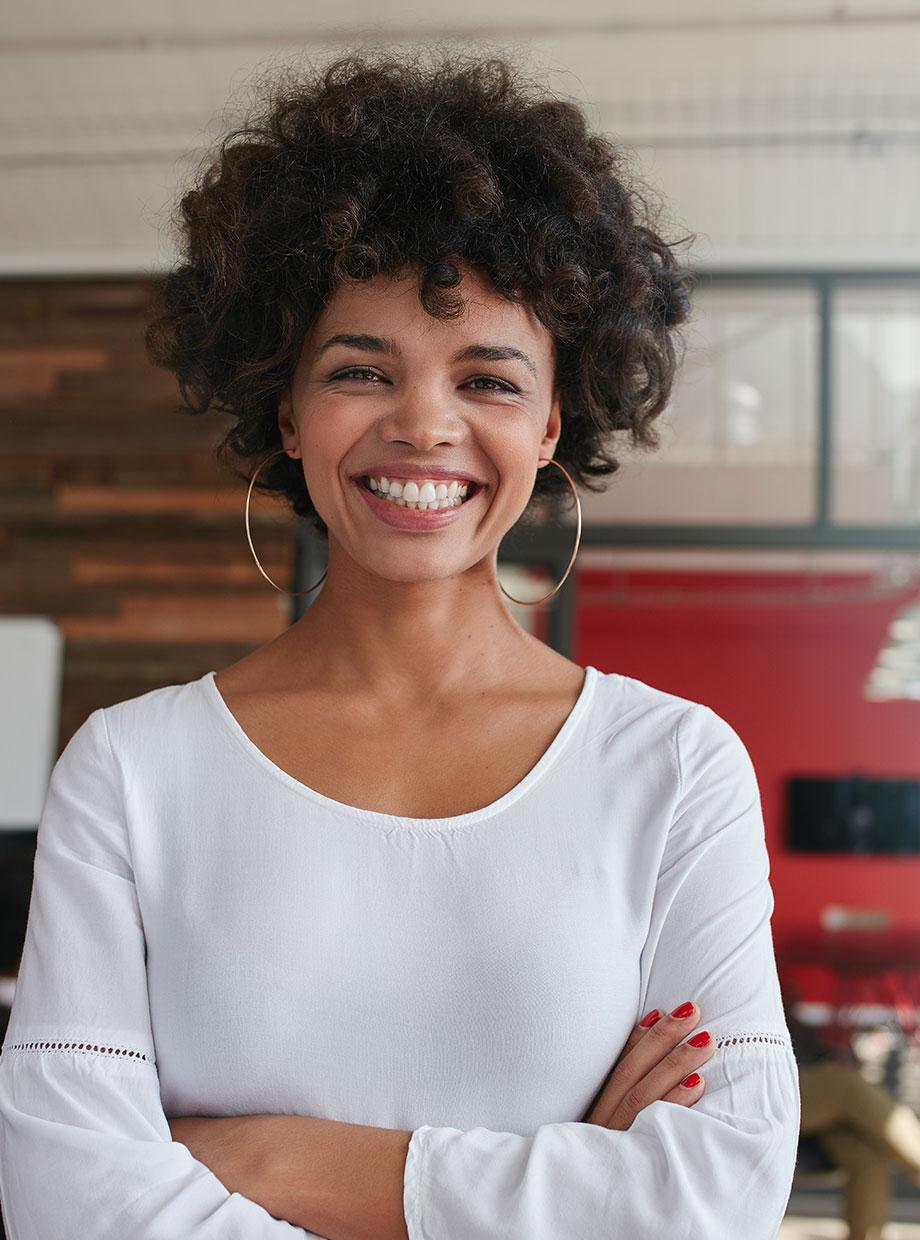Image of woman smiling